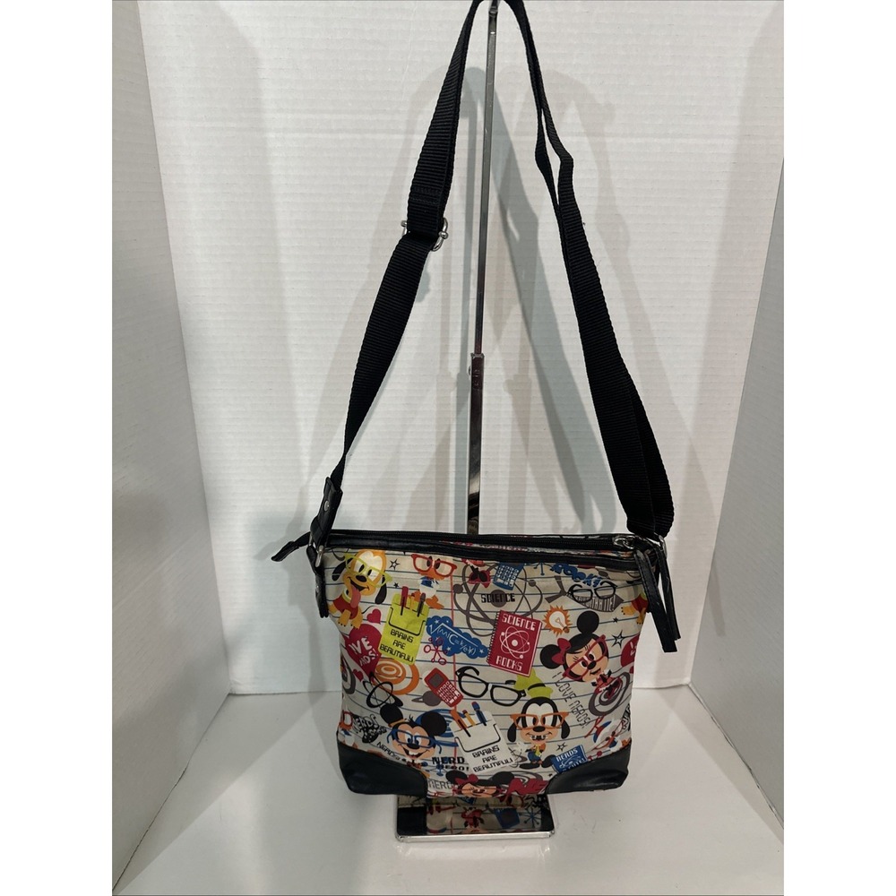 Disney Parks, I LOVE NERDS Minnie, Goofy, Pluto Crossbody Bag